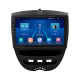 Штатная магнитола Lesko для Peugeot 107 I 2005-2009 экран 10" 2/32Gb 4G Wi-Fi GPS Top
