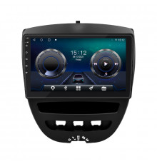 Штатная магнитола Lesko для Peugeot 107 I 2005-2009 экран 10" 4/32Gb 4G Wi-Fi GPS Top