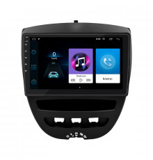 Штатная магнитола Lesko для Peugeot 107 I Рестайлинг 2 2012-2014 экран 10" 1/16Gb Wi-Fi GPS Base