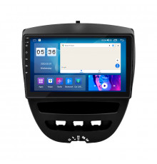 Штатная магнитола Lesko для Peugeot 107 I Рестайлинг 2 2012-2014 экран 10" 2/32Gb CarPlay 4G Wi-Fi GPS Prime