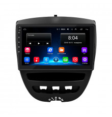Штатная магнитола Lesko для Peugeot 107 I Рестайлинг 2009-2012 экран 10" 2/32Gb Wi-Fi GPS Base