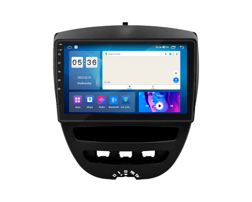 Штатная магнитола Lesko для Peugeot 107 I Рестайлинг 2009-2012 экран 10" 4/64Gb CarPlay 4G Wi-Fi GPS Prime