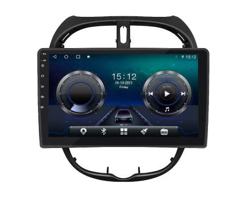 Штатная магнитола Lesko для Peugeot 206  1998-2012 экран 9" 4/64Gb 4G Wi-Fi GPS Top