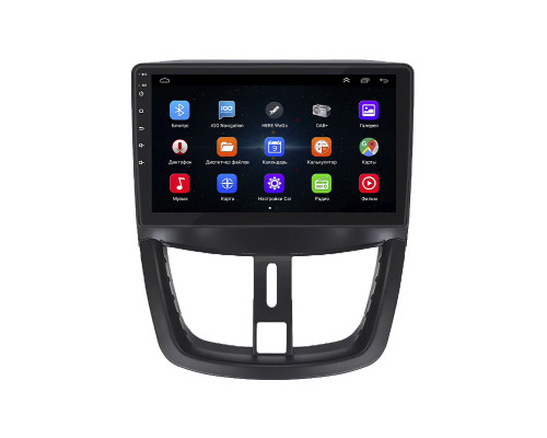 Штатная магнитола Lesko для Peugeot 207 I 2006-2009 экран 9" 1/16Gb Wi-Fi GPS Base