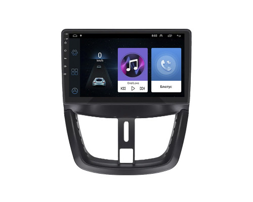 Штатная магнитола Lesko для Peugeot 207 I Рестайлинг 2009-2015 экран 9" 2/32Gb Wi-Fi GPS Base