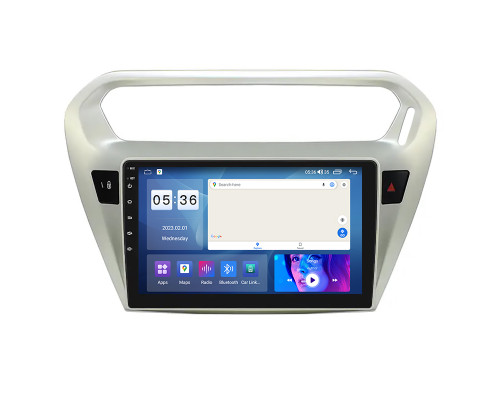 Штатная магнитола Lesko для Peugeot 301 I 2012-2016 экран 9" 4/64Gb CarPlay 4G Wi-Fi GPS Prime