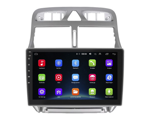 Штатная магнитола Lesko для Peugeot 307 I 2001-2005 экран 9" 2/32Gb Wi-Fi GPS Base
