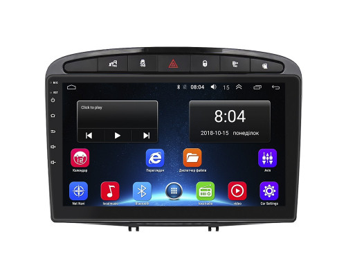 Штатная магнитола Lesko для Peugeot 408 I 2012-2017 экран 9" 2/32Gb Wi-Fi GPS Base