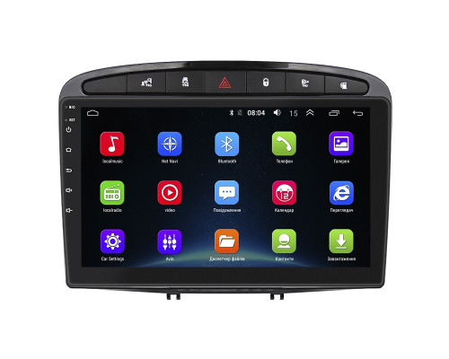 Штатная магнитола Lesko для Peugeot 408 I 2012-2017 экран 9" 2/32Gb Wi-Fi GPS Base