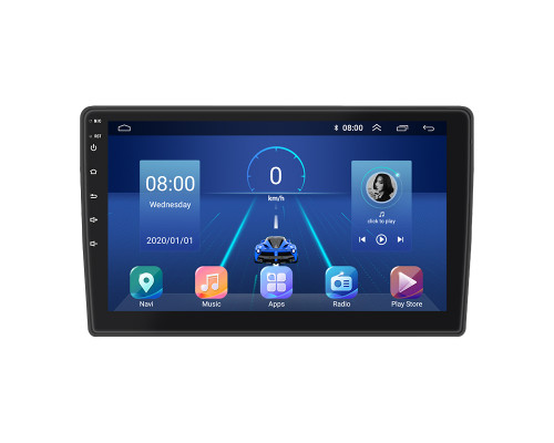 Штатная магнитола Lesko для Peugeot Boxer II 2006-2011 экран 9" 2/32Gb 4G Wi-Fi GPS Top