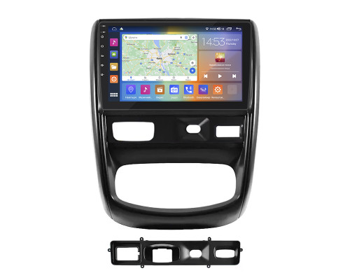 Штатная магнитола Lesko для Renault Duster I 2010-2015 экран 9" 4/64Gb CarPlay 4G Wi-Fi GPS Prime