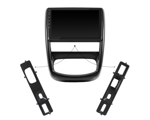 Штатная магнитола Lesko для Renault Duster I 2010-2015 экран 9" 4/64Gb CarPlay 4G Wi-Fi GPS Prime
