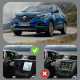 Штатная магнитола Lesko для Renault Kadjar I Рестайлинг 2018-н.в экран 9" 2/32Gb 4G Wi-Fi GPS Top