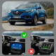 Штатная магнитола Lesko для Renault Kadjar I Рестайлинг 2018-н.в экран 9" 6/128Gb 4G Wi-Fi GPS Top