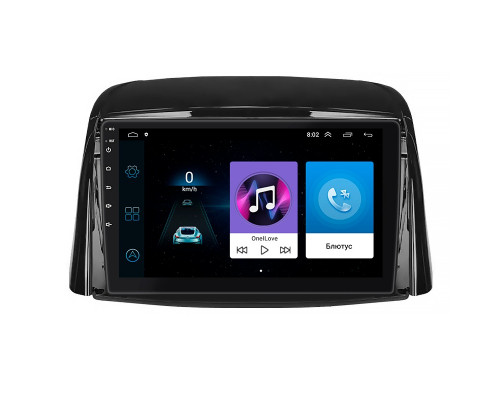Штатная магнитола Lesko для Renault Koleos I Рестайлинг 2 2013-2016 экран 9" 1/16Gb Wi-Fi GPS Base