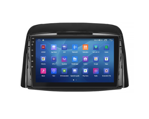 Штатная магнитола Lesko для Renault Koleos I Рестайлинг 2011-2013 экран 9" 4/64Gb CarPlay 4G Wi-Fi GPS Prime
