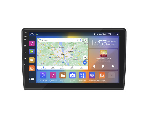 Штатная магнитола Lesko для Renault KWID  2015-н.в экран 9" 2/32Gb CarPlay 4G Wi-Fi GPS Prime