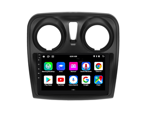 Штатная магнитола Lesko для Renault Lodgy  2012-н.в экран 9" 1/16Gb Wi-Fi GPS Base