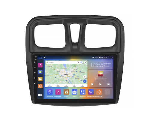 Штатная магнитола Lesko для Renault Logan II 2012-2018 экран 10" 4/64Gb CarPlay 4G Wi-Fi GPS Prime