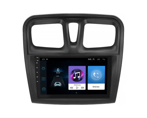 Штатная магнитола Lesko для Renault Logan II Рестайлинг ver 2 2018-н.в экран 9" 1/16Gb Wi-Fi GPS Base