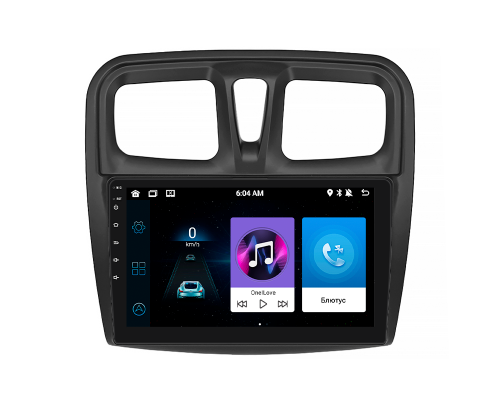 Штатная магнитола Lesko для Renault Sandero II Рестайлинг 2018-н.в экран 10" 4/64Gb 4G Wi-Fi GPS Top