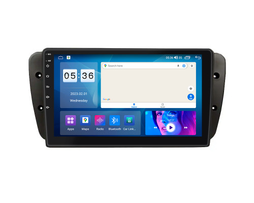 Штатная магнитола Lesko для SEAT Ibiza IV 2008-2012 экран 9" 2/32Gb CarPlay 4G Wi-Fi GPS Prime
