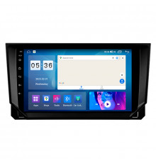 Штатная магнитола Lesko для SEAT Ibiza IV Рестайлинг 2 2015-2017 экран 9" 4/64Gb CarPlay 4G Wi-Fi GPS Prime