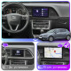 Штатная магнитола Lesko для SEAT Leon III Рестайлинг 2016-2020 экран 9" 2/32Gb 4G Wi-Fi GPS Top