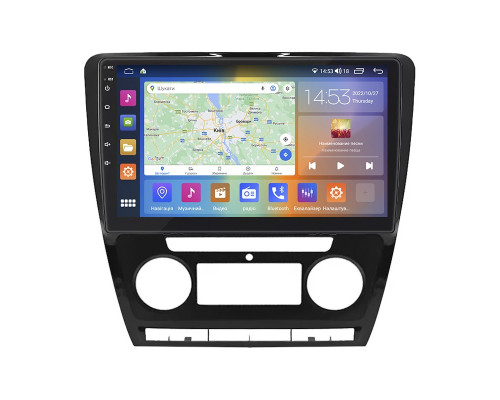 Штатная магнитола Lesko для Skoda Octavia II (A5) 2004-2009 экран 10" 4/64Gb CarPlay 4G Wi-Fi GPS Prime