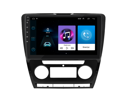 Штатная магнитола Lesko для Skoda Octavia II (A5) Рестайлинг 2008-2013 экран 10" 1/16Gb Wi-Fi GPS Base