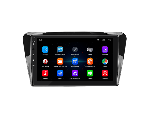 Штатная магнитола Lesko для Skoda Octavia III (A7) Рестайлинг 2017-2020 экран 10" 1/16Gb Wi-Fi GPS Base