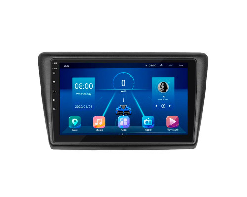 Штатная магнитола Lesko для Skoda Rapid II 2020-н.в. экран 9" 6/128Gb 4G Wi-Fi GPS Top