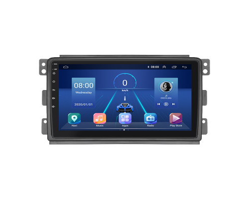 Штатная магнитола Lesko для Smart Fortwo 451 2007-2010 экран 9" 2/32Gb 4G Wi-Fi GPS Top