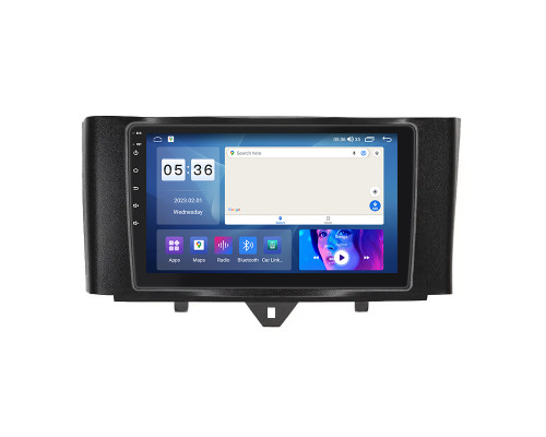 Штатная магнитола Lesko для Smart Fortwo 452 2011-2017 экран 9" 4/64Gb CarPlay 4G Wi-Fi GPS Prime