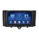 Штатная магнитола Lesko для Smart Fortwo 452 2011-2017 экран 9" 4/64Gb 4G Wi-Fi GPS Top