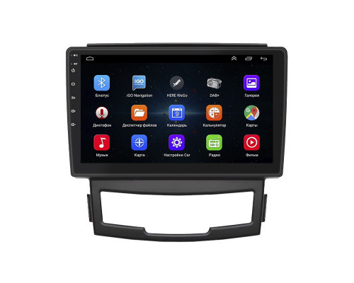 Штатная магнитола Lesko для SsangYong Actyon II 2010-2013 экран 9" 1/16Gb Wi-Fi GPS Base