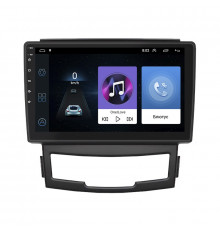 Штатная магнитола Lesko для SsangYong Actyon II Рестайлинг 2013-н.в. экран 9" 1/16Gb Wi-Fi GPS Base