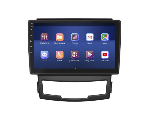 Штатная магнитола Lesko для SsangYong Actyon II Рестайлинг 2013-н.в. экран 9" 4/64Gb 4G Wi-Fi GPS Top