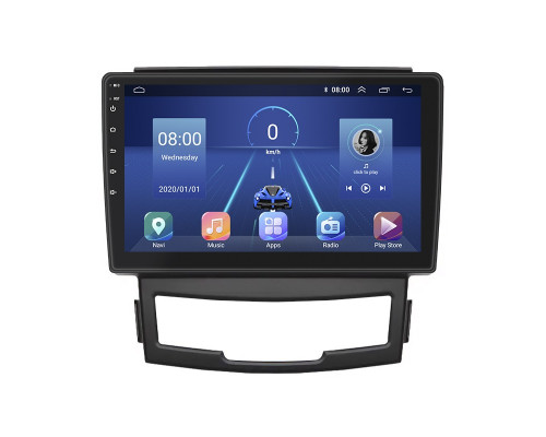 Штатная магнитола Lesko для SsangYong Korando III 2010-2013 экран 9" 2/32Gb 4G Wi-Fi GPS Top