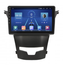 Штатная магнитола Lesko для SsangYong Korando III Рестайлинг 2013-2017 экран 9" 6/128Gb 4G Wi-Fi GPS Top