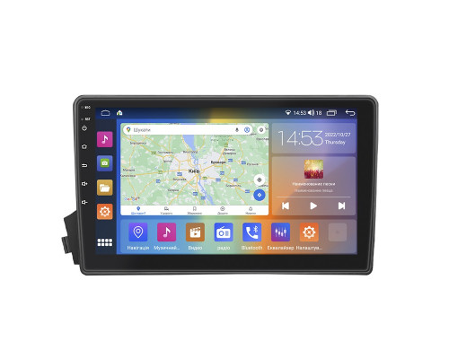 Штатная магнитола Lesko для SsangYong Kyron I Рестайлинг 2007-2015 экран 9" 4/64Gb CarPlay 4G Wi-Fi GPS Prime