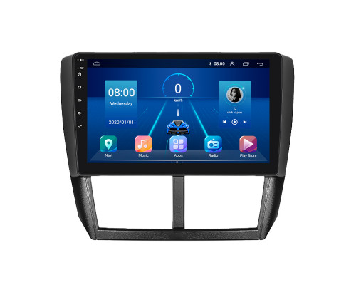 Штатная магнитола Lesko для Subaru Impreza III 2007-2011 экран 9" 6/128Gb 4G Wi-Fi GPS Top
