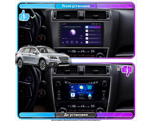 Штатная магнитола Lesko для Subaru Outback V 2014-2018 экран 9" 2/32Gb Wi-Fi GPS Base