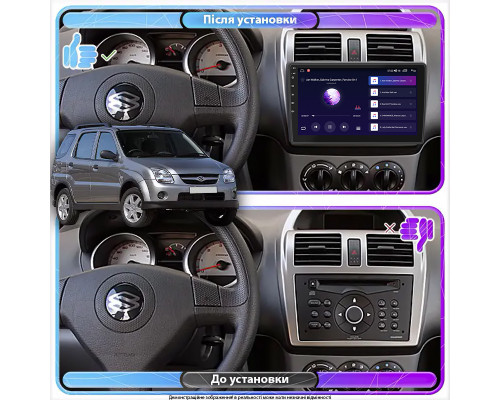 Штатная магнитола Lesko для Suzuki Ignis II (HR) 2003-2008 экран 10" 2/32Gb CarPlay 4G Wi-Fi GPS Prime