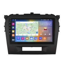 Штатная магнитола Lesko для Suzuki Vitara II 2014-2019 экран 9" 2/32Gb CarPlay 4G Wi-Fi GPS Prime