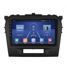 Штатная магнитола Lesko для Suzuki Vitara II 2014-2019 экран 9" 2/32Gb 4G Wi-Fi GPS Top