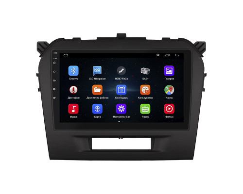 Штатная магнитола Lesko для Suzuki Vitara II Рестайлинг 2018-н.в. экран 9" 1/16Gb Wi-Fi GPS Base