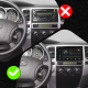 Штатная магнитола Lesko для Toyota 4Runner IV 2002-2005 экран 9" 2/32Gb Wi-Fi GPS Base