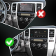 Штатная магнитола Lesko для Toyota 4Runner IV Рестайлинг 2005-2009 экран 9" 2/32Gb Wi-Fi GPS Base