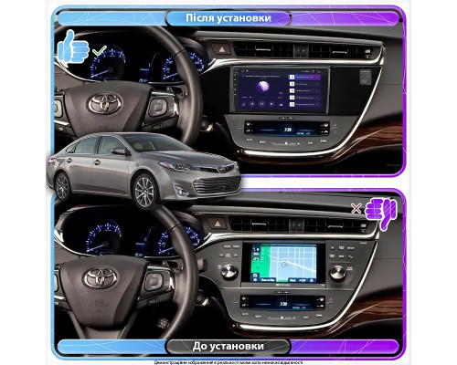 Штатная магнитола Lesko для Toyota Avalon IV 2012-2015 экран 9" 2/32Gb Wi-Fi GPS Base